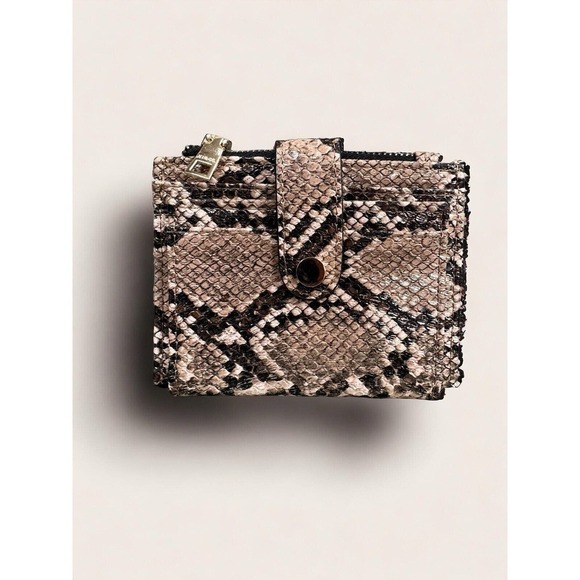 Jen And Co Mini Snap Button Wallet & Cardholder w/ Zipper Pocket - Picture 1 of 3